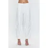 Pistola Sabrina High Waist Barrel Twill Utility Pants In White