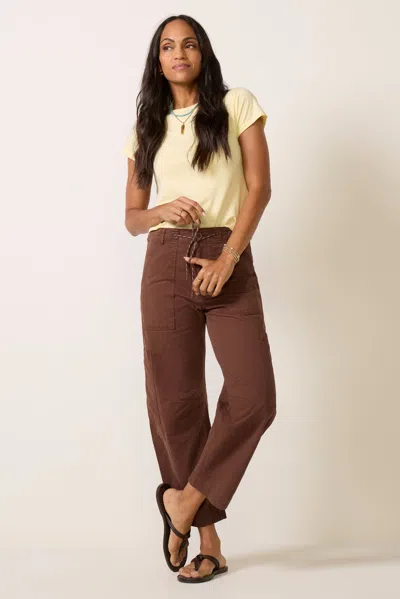 Pistola Sabrina Curved Utility Pants Lindt In Brown | ModeSens
