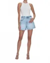 Pistola Saige High Rise A-line Short In Berkeley In Blue