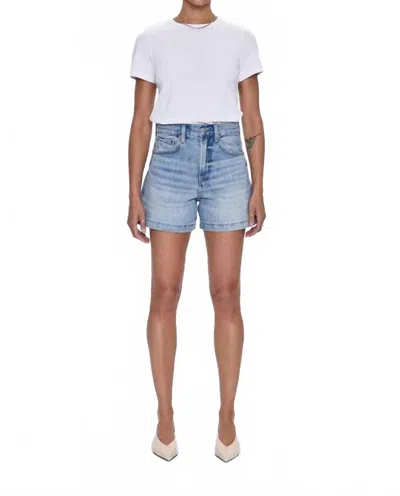 Pistola Saige High Rise Jean Short In French Riviera In Blue