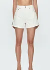 Pistola Saige High Rise Short In Eggshell In White
