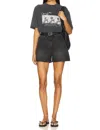 Pistola Saige High Rise Short In Glamour In Gray