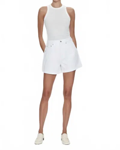 Pistola Saige High Rise Short In Polished White