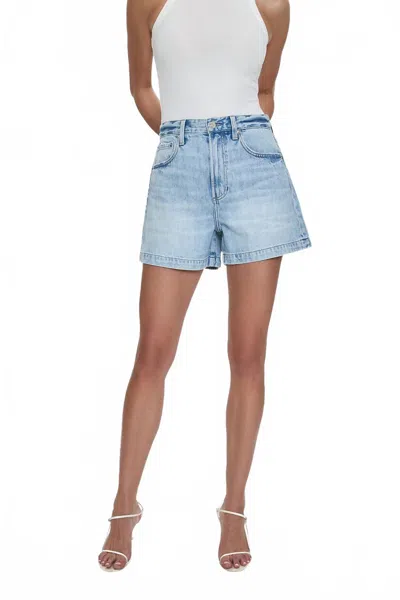 Pistola Saige High Rise Shorts In Berkeley In Blue