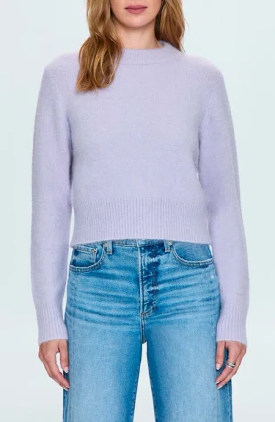 Pistola Sara Shrunken Alpaca Blend Sweater In Heather Wisteria