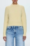 Pistola Sara Shrunken Alpaca Blend Sweater In Soft Yellow