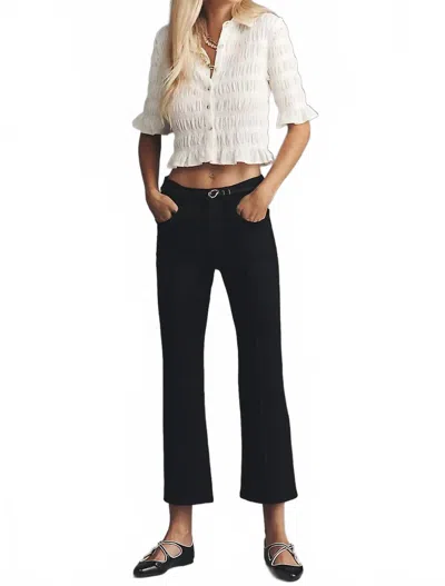 Pistola Saskia High Rise Ankle Bootcut Pant In Night Out In Black