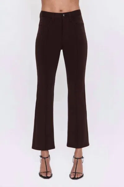 Pistola Saskia High Rise Pants In Mocha In Black