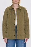 Pistola Sawyer Quilted Barn Jacket In Olive In Green
