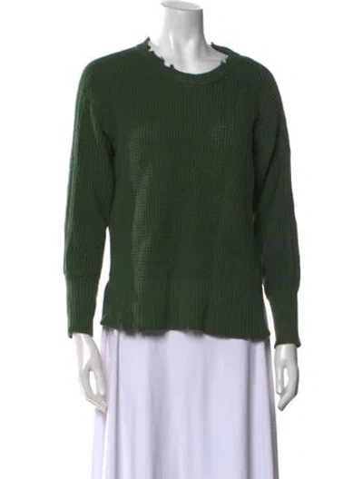Pre-owned Pistola Scoop Neck Sweater In Green