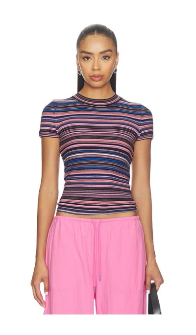 Pistola Selene Knit Tee Egyptian Blue Multi Stripe