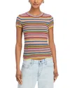 Pistola Selene Stripe Cotton Short Sleeve Sweater