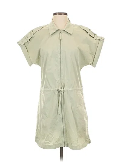 Pre-owned Pistola Short Sleeve Button Down Shirt In Green