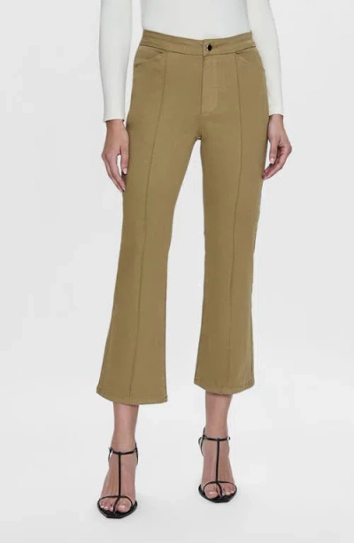 Pistola Simone Seamed Kick Flare Pants In Khaki