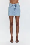 Pistola Skye High Rise Mini Skirt In Apollo In Blue