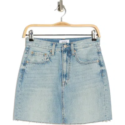 Pistola Daisy Low Slung Mini Skirt In Blue