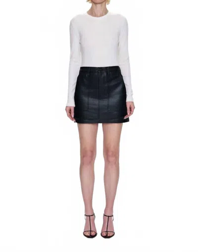 Pistola Skye Utility Mini Skirt In Slate Black