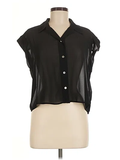 Pre-owned Pistola Sleeveless Button Down Shirt In Black