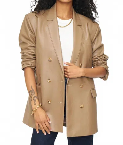 Pistola Sloane Blazer In Taupe In Brown