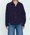 Pistola Sloane High-low Stretch Cotton Shirt In Multi