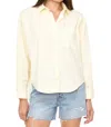 PISTOLA SLOANE OVERSIZED BUTTON DOWN SHIRT IN BUTTER YELLOW