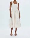 Pistola Alessia Smocked Drop-waist Stretch Cotton Midi Dress