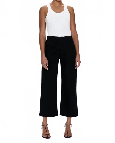 Pistola Sophia Wide Leg Cropped Ankle Pants In Black