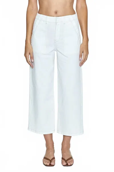 Pistola Sophia Wide Leg Utility Pant In Le Blanc In White