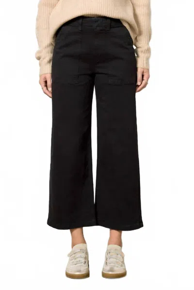 Pistola Sophia Wide Leg Utility Pants In Black