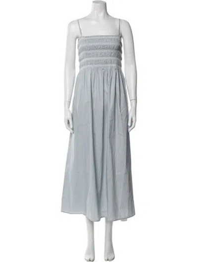 Pre-owned Pistola Square Neckline Long Dress In Blue