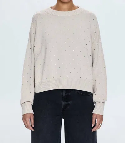 Pistola Steph Crewneck Sweater In Crystal Mink