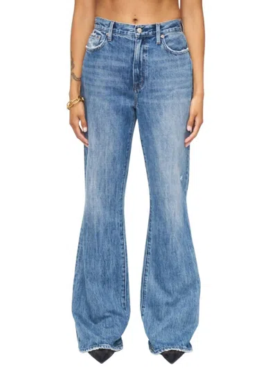 Pistola Stevie High Rise Relaxed Flare Jean In Seneca In Multi