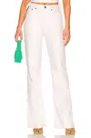 Pistola Stevie High Rise Wide Leg Jeans In Polarize In White