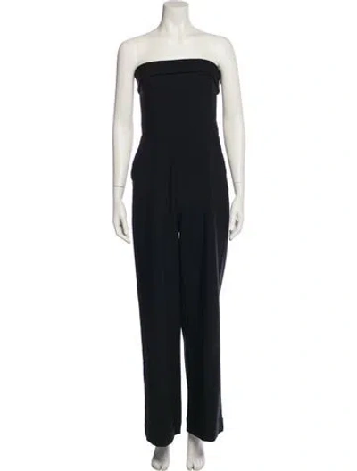 Pre-owned Pistola Strapless Jumpsuit In Black