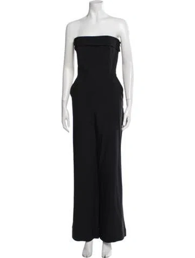 Pre-owned Pistola Strapless Jumpsuit In Blue