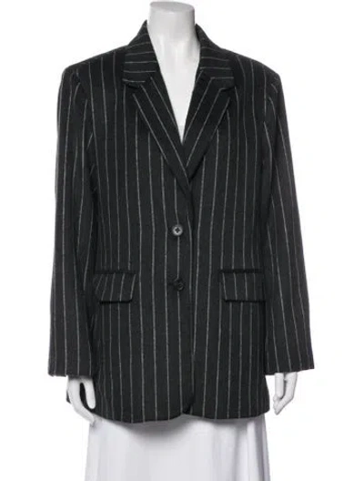 Pre-owned Pistola Striped Blazer In Grey