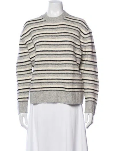 Pre-owned Pistola Striped Crew Neck Sweater In Neutrals