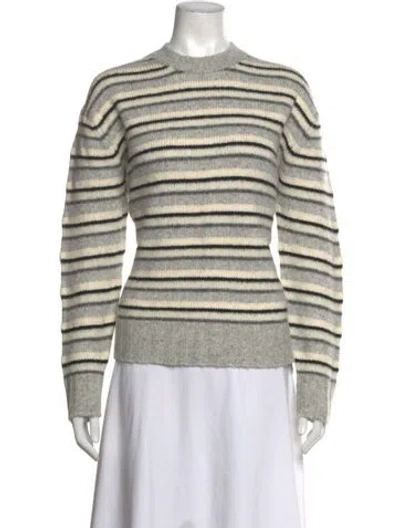 Pre-owned Pistola Striped Crew Neck Sweater In Neutrals