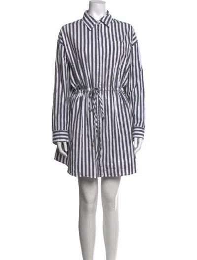 Pre-owned Pistola Striped Mini Dress In Multicolor