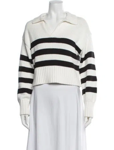 Pre-owned Pistola Striped Sweater In Neutrals