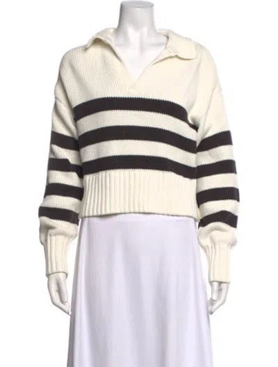 Pre-owned Pistola Striped Sweater In Neutrals
