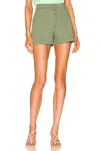 Pistola Tammy High Rise Trouser Short In Colonel In Multi