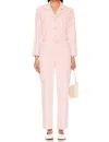 PISTOLA TANNER LONG SLEEVE FIELD SUIT IN MELLOW ROSE SNOW
