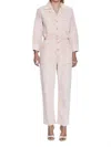 Pistola Tanner Longsleeve Field Jumpsuit In Pink In Pink