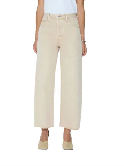 Pistola Tate Crop High Rise Bowed Wide Leg Jean In Dune In Neutral