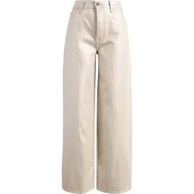 Pistola Tate High Waist Wide Leg Jeans In Neutral