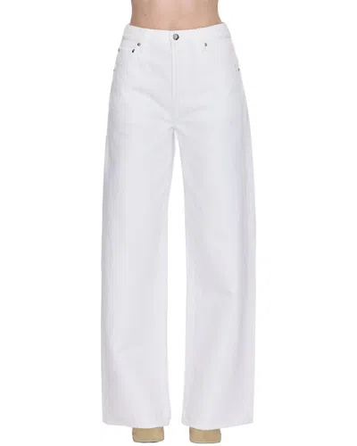 Pistola Tate Paper White Wide Leg Jean