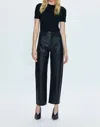 Pistola Taylor High Rise Arched Jeans In Slate Black In Multi