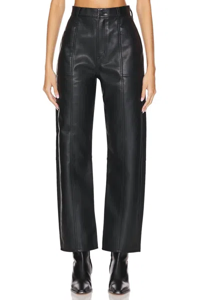 Pistola Taylor High Rise Bowed Straight Pants In Slate Black