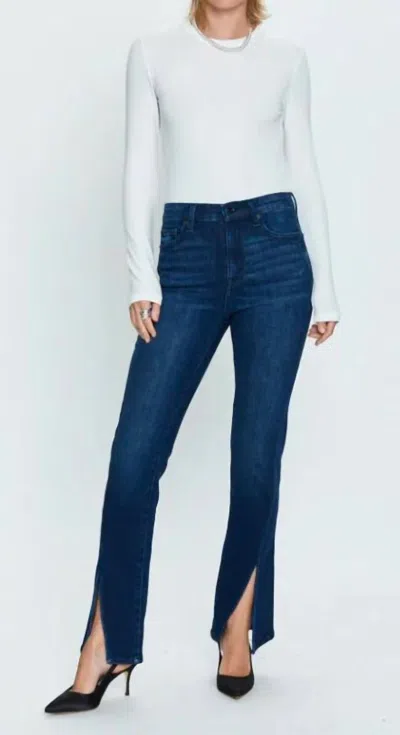 Pistola Teagan High Rise Vented Cigarette Jeans In Urban Spree In Multi